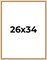 Classic Modern Gold Picture Frame - UV Acrylic, Foam Board Backing, Hanging Hardware